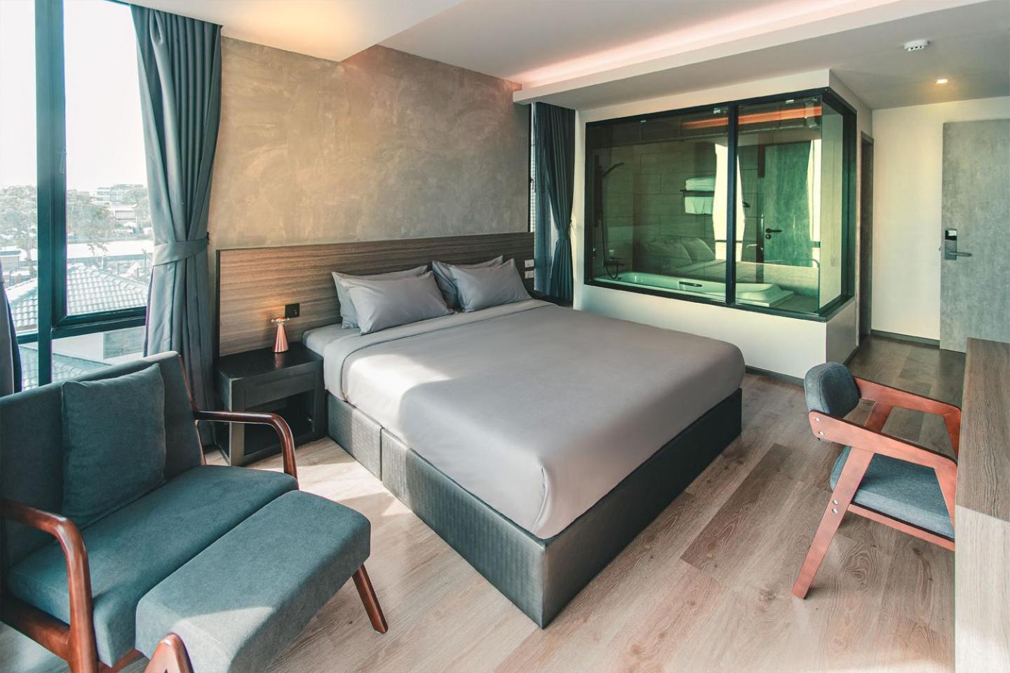 Seed Boutique Hotel Bang Saen Bagian luar foto